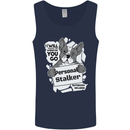 Dog Stalker Funny Mens Vest Tank Top Navy Blue
