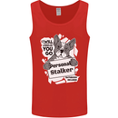 Dog Stalker Funny Mens Vest Tank Top Red