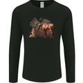 Dog and Horse German Shepherd Alsatian Mens Long Sleeve T-Shirt Black