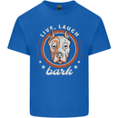 Dogo Argentino Live Laugh Bark Dog Mens Cotton T-Shirt Tee Top Royal Blue