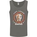 Dogo Argentino Live Laugh Bark Dog Mens Vest Tank Top Charcoal