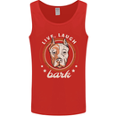 Dogo Argentino Live Laugh Bark Dog Mens Vest Tank Top Red