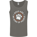 Dogs Are My Kind of People Funny Quote Mens Vest Tank Top Charcoal