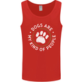 Dogs Are My Kind of People Funny Quote Mens Vest Tank Top Red