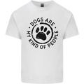 Dogs Are My Kind of People Quote Funny Mens Cotton T-Shirt Tee Top White