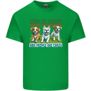 Dogs God is Great Christian Christianity Jesus Kids T-Shirt Childrens Irish Green