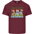 Dogs God is Great Christian Christianity Jesus Mens Cotton T-Shirt Tee Top Maroon