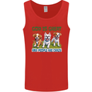 Dogs God is Great Christian Christianity Jesus Mens Vest Tank Top Red