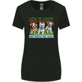 Dogs God is Great Christian Christianity Jesus Womens Wider Cut T-Shirt Black