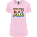 Dogs God is Great Christian Christianity Jesus Womens Wider Cut T-Shirt Light Pink