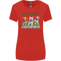Dogs God is Great Christian Christianity Jesus Womens Wider Cut T-Shirt Red