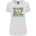 Dogs God is Great Christian Christianity Jesus Womens Wider Cut T-Shirt White