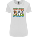 Dogs God is Great Christian Christianity Jesus Womens Wider Cut T-Shirt White