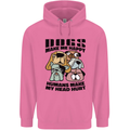 Dogs Make Me Happy Funny Mens 80% Cotton Hoodie Azelea