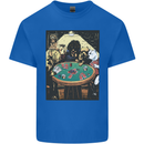 Dogs Playing Poker Kids T-Shirt Childrens Royal Blue