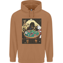 Dogs Playing Poker Mens 80% Cotton Hoodie Caramel Latte