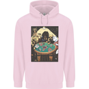 Dogs Playing Poker Mens 80% Cotton Hoodie Light Pink