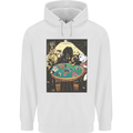 Dogs Playing Poker Mens 80% Cotton Hoodie White