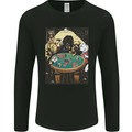 Dogs Playing Poker Mens Long Sleeve T-Shirt Black