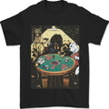 Dogs Playing Poker Mens T-Shirt 100% Cotton Black