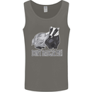 Don't Badger Me Funny Mens Vest Tank Top Charcoal