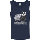 Don't Badger Me Funny Mens Vest Tank Top Navy Blue