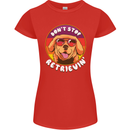 Dont Stop Retrieving Funny Golden Retriever Womens Petite Cut T-Shirt