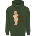 Donald Trump Hes Full of It Sh!#t Funny Childrens Kids Hoodie Forest Green