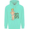 Donald Trump Hes Full of It Sh!#t Funny Childrens Kids Hoodie Peppermint