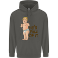 Donald Trump Hes Full of It Sh!#t Funny Childrens Kids Hoodie Storm Grey