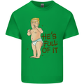 Donald Trump Hes Full of It Sh!#t Funny Kids T-Shirt Childrens Irish Green