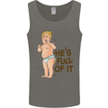 Donald Trump Hes Full of It Sh!#t Funny Mens Vest Tank Top Charcoal