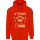 Dont Mess With My Dog Childrens Kids Hoodie Bright Red
