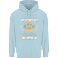 Dont Mess With My Dog Childrens Kids Hoodie Light Blue