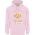 Dont Mess With My Dog Childrens Kids Hoodie Light Pink