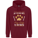 Dont Mess With My Dog Childrens Kids Hoodie Maroon