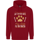 Dont Mess With My Dog Childrens Kids Hoodie Red