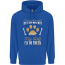 Dont Mess With My Dog Childrens Kids Hoodie Royal Blue
