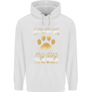 Dont Mess With My Dog Childrens Kids Hoodie White