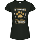 Dont Mess With My Dog Womens Petite Cut T-Shirt Black