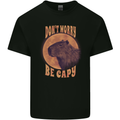 Dont Worry Be Cappy Funny Cappybara Kids T-Shirt Childrens Black