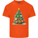 Donut Christmas Tree Funny Xmas Food Kids T-Shirt Childrens Orange