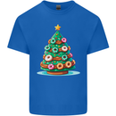 Donut Christmas Tree Funny Xmas Food Kids T-Shirt Childrens Royal Blue