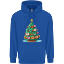 Donut Christmas Tree Funny Xmas Food Mens 80% Cotton Hoodie Royal Blue