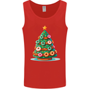 Donut Christmas Tree Funny Xmas Food Mens Vest Tank Top Red