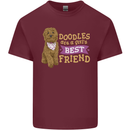 Doodles Girls Best Friend Goldendoodle Dog Mens Cotton T-Shirt Tee Top Maroon