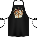 Double Boo Sheet Funny Halloween Cotton Apron 100% Organic Black