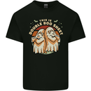 Double Boo Sheet Funny Halloween Kids T-Shirt Childrens Black