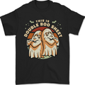 Double Boo Sheet Funny Halloween Mens T-Shirt 100% Cotton Black