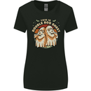 Double Boo Sheet Funny Halloween Womens Wider Cut T-Shirt Black